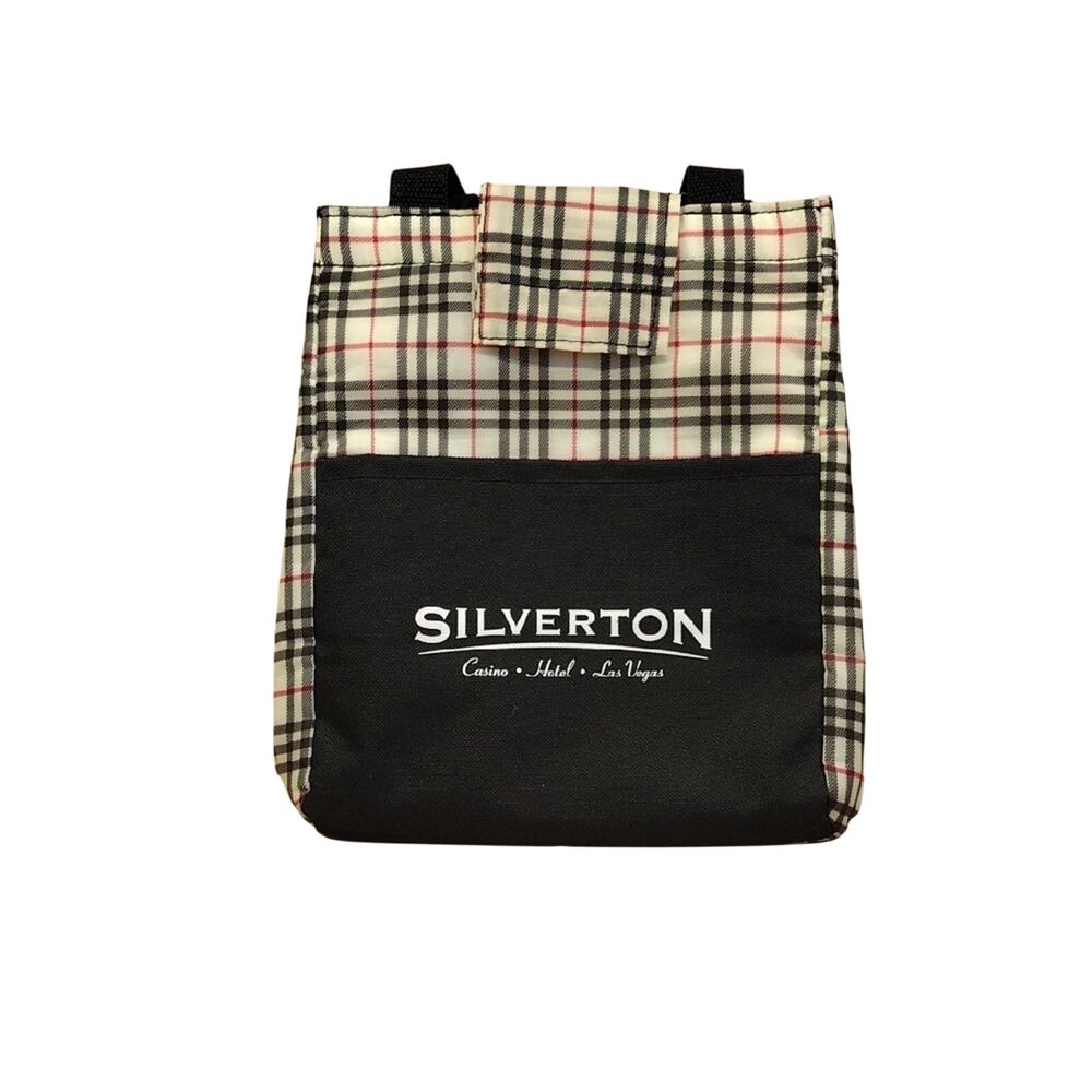 Eagle Promotions Silverton Las Vegas Unisex Black Plaid Insulated Lunchbox